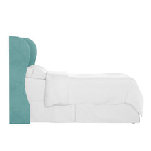 Load image into Gallery viewer, Luxe Wingback Headboard in Turquoise