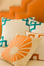 Load image into Gallery viewer, Orange Key Euro Sham