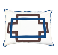 Load image into Gallery viewer, Coffee and Cobalt Takes Two Standard Sham