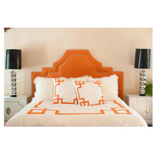 Load image into Gallery viewer, Orange Key Euro Sham