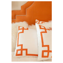 Load image into Gallery viewer, Orange Key Euro Sham