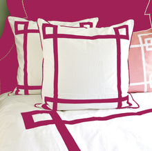 Load image into Gallery viewer, Hot Pink Lucky Euro Sham