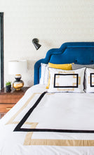 Load image into Gallery viewer, Black and Sand Takes Two Duvet Cover