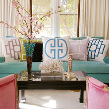 Load image into Gallery viewer, Azure Blue Mark Embroidered Pillowcase