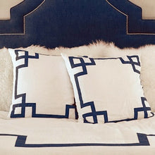 Load image into Gallery viewer, Navy Key Euro Sham