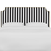 Load image into Gallery viewer, Cabana Upholstered Headboard - Black and White