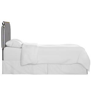 Cabana Upholstered Headboard - Black and White