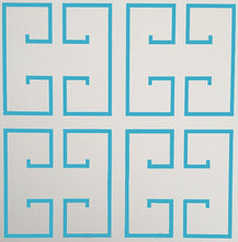 Load image into Gallery viewer, Surf Blue Greek Key Wallpaper