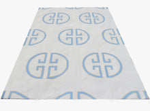 Load image into Gallery viewer, Soft Sky Monogram Rug