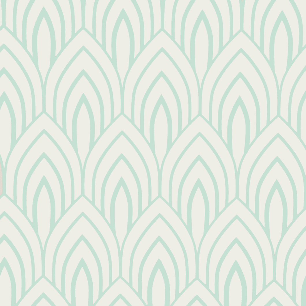 Mint Arches Wallpaper