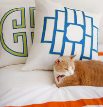 Load image into Gallery viewer, Azure Blue Mark Embroidered Pillowcase