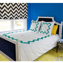 Load image into Gallery viewer, Turquoise Bang Bang Duvet Cover