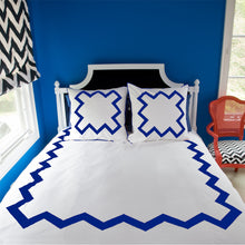 Load image into Gallery viewer, Cobalt Blue Bang Bang Euro Sham