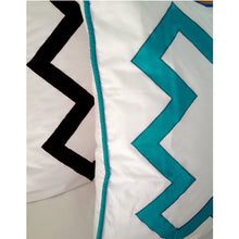 Load image into Gallery viewer, Turquoise Bang Bang Standard Sham