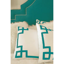 Load image into Gallery viewer, Turquoise Key Euro Sham