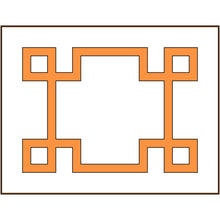 Load image into Gallery viewer, Orange Key Standard Sham