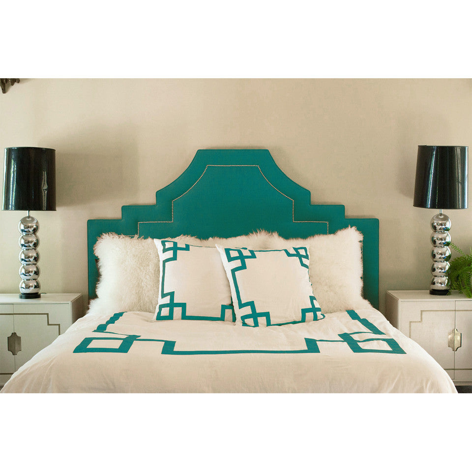 Turquoise euro clearance sham