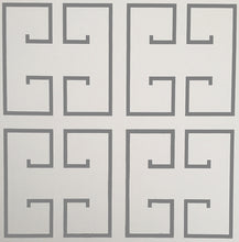 Load image into Gallery viewer, Grey Greek Key Wallpaper