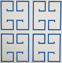 Load image into Gallery viewer, Indigo Greek Key Wallpaper