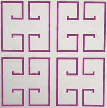 Load image into Gallery viewer, Magenta Greek Key Wallpaper