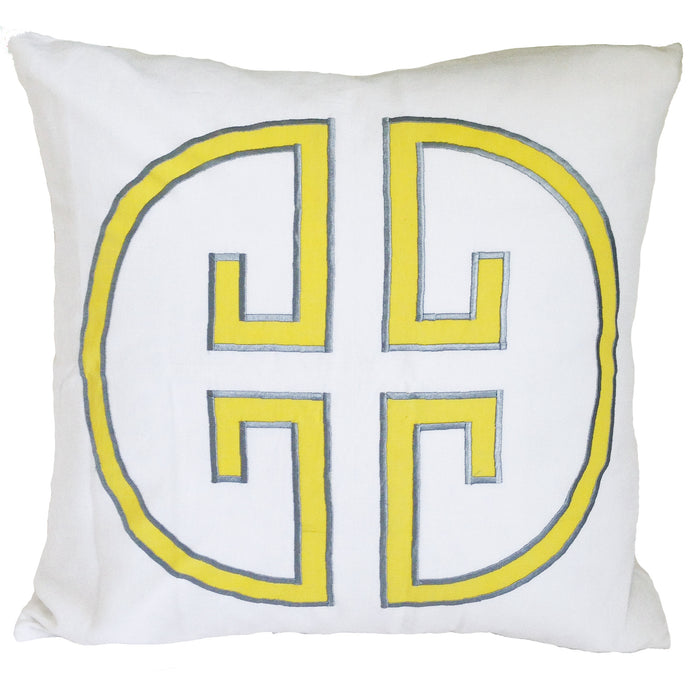 Sunshine Monogram Embroidered Pillowcase