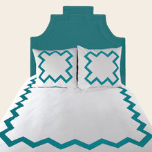 Load image into Gallery viewer, Turquoise Bang Bang Duvet Cover