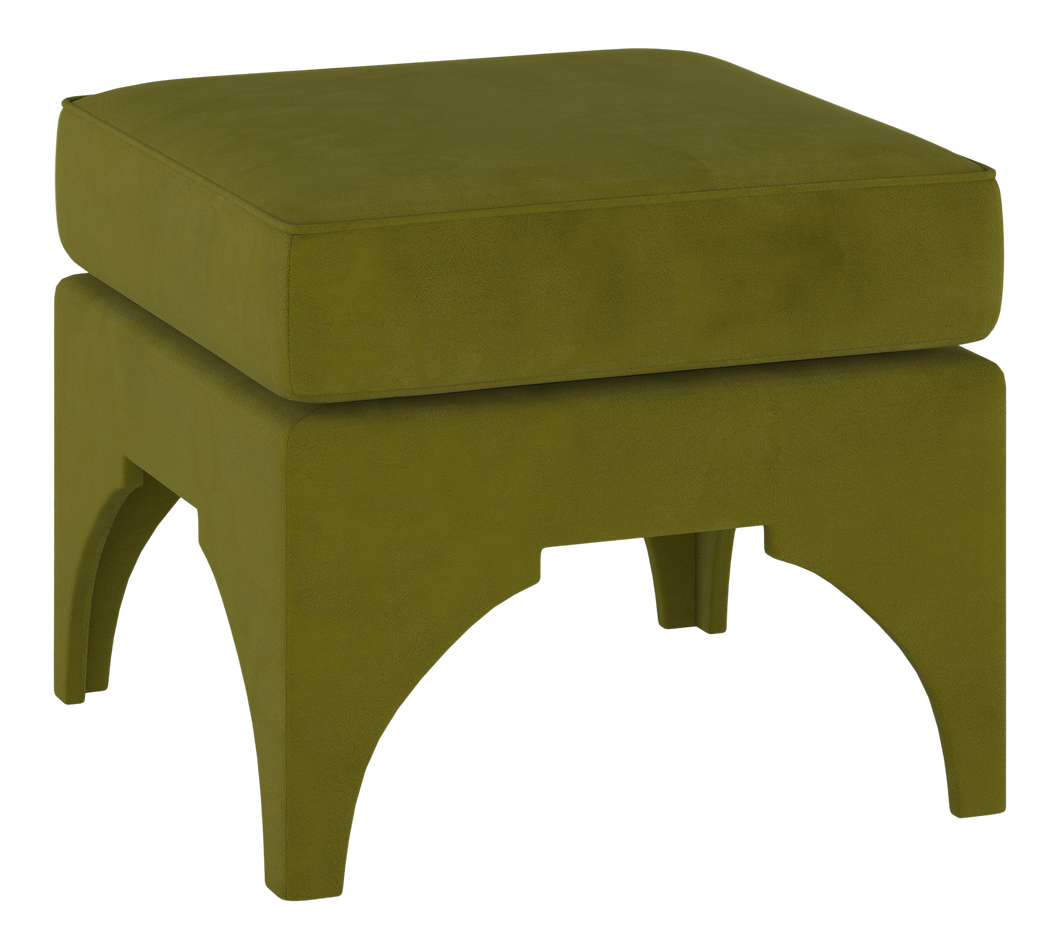 Archie Ottoman - Fern Velvet