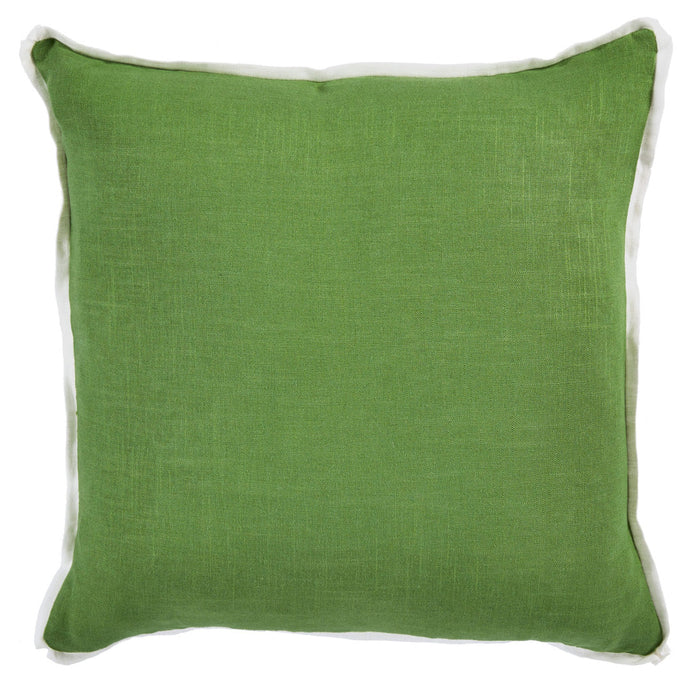 Linen Edge Pillow - Fern