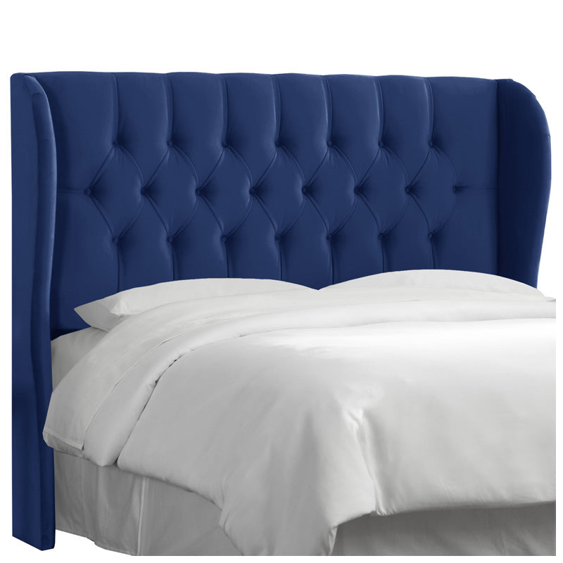 Navy 2024 wingback bed