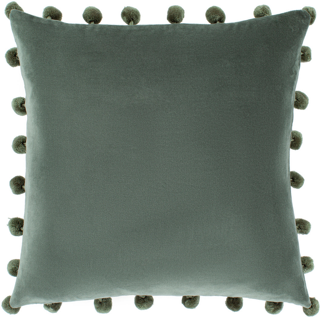 Olive Pom Pom Pillow