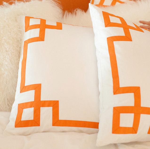 Orange Key Euro Sham Jill Sorensen Lifestyle