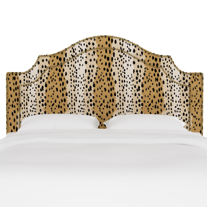 Leopard Upholstered Headboard