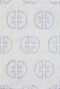 Lavender Monogram Rug