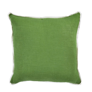 Linen Edge Pillow - Fern