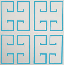 Load image into Gallery viewer, Surf Blue Greek Key Wallpaper