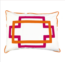 Load image into Gallery viewer, Hot Pink and Orange Takes Two Standard Sham