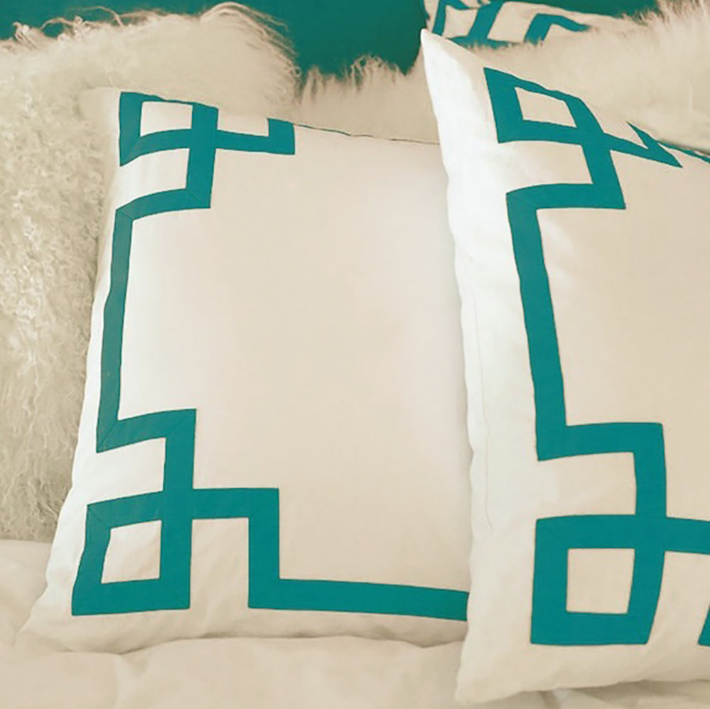 Turquoise euro sham 2025