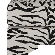 Load image into Gallery viewer, Zebra Print Ottoman