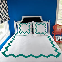 Load image into Gallery viewer, Turquoise Bang Bang Duvet Cover