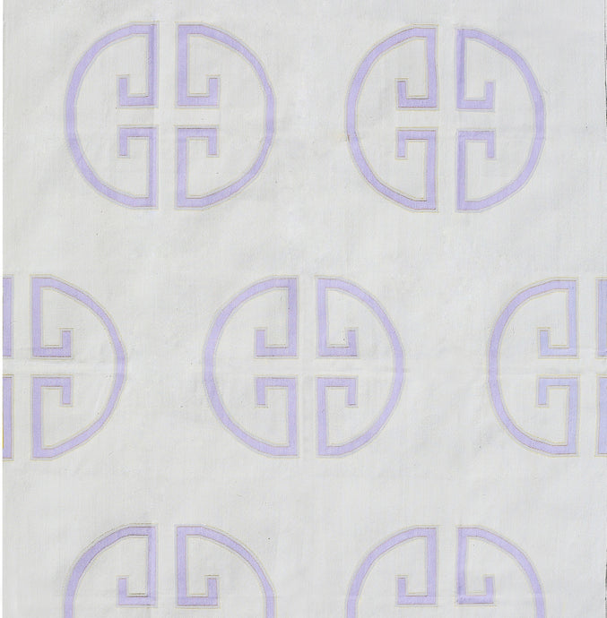 Lavender Monogram Rug